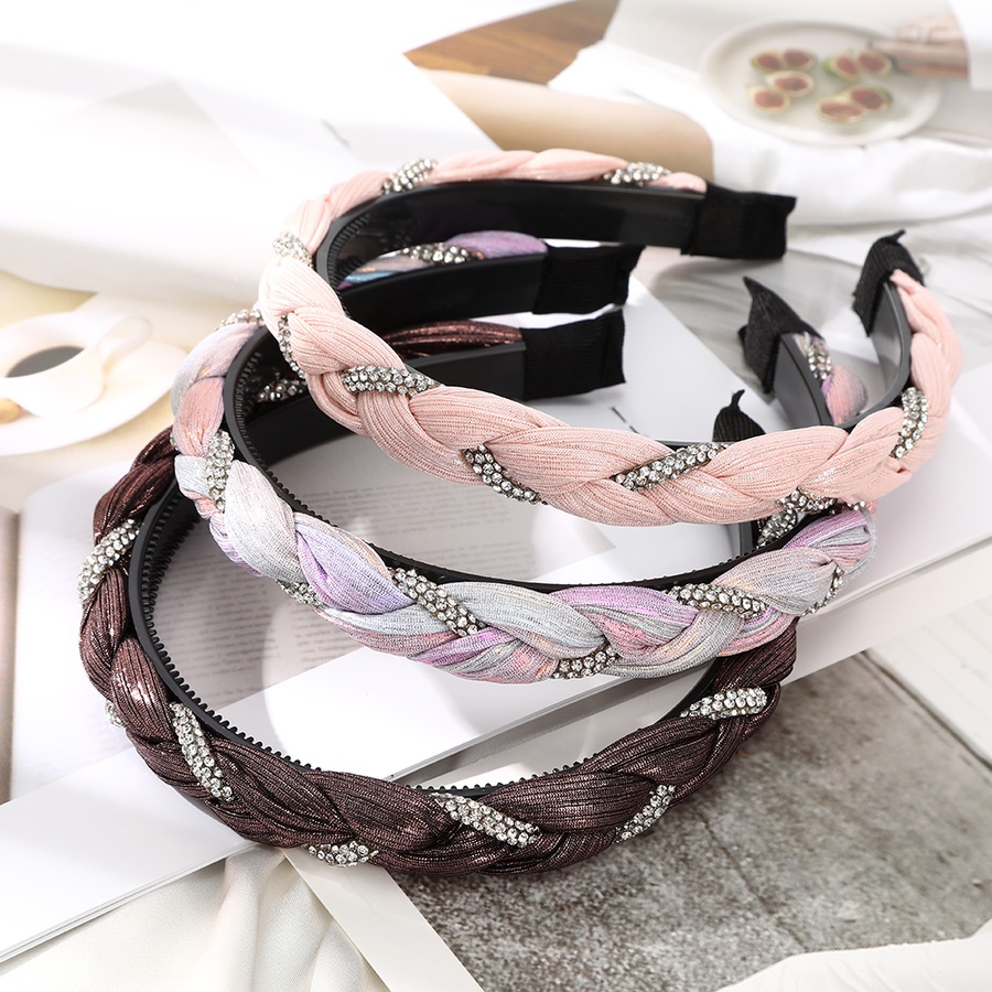 Băng đô đính đá pha lê phong cách Hàn Quốc tùy chọn màu sắc