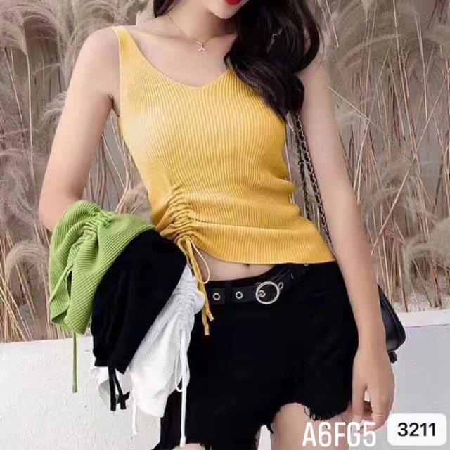 Áo len cổ tin xoắn eo cá tính sỉ 65k. Hàng qc sẵn hàng tại shop.