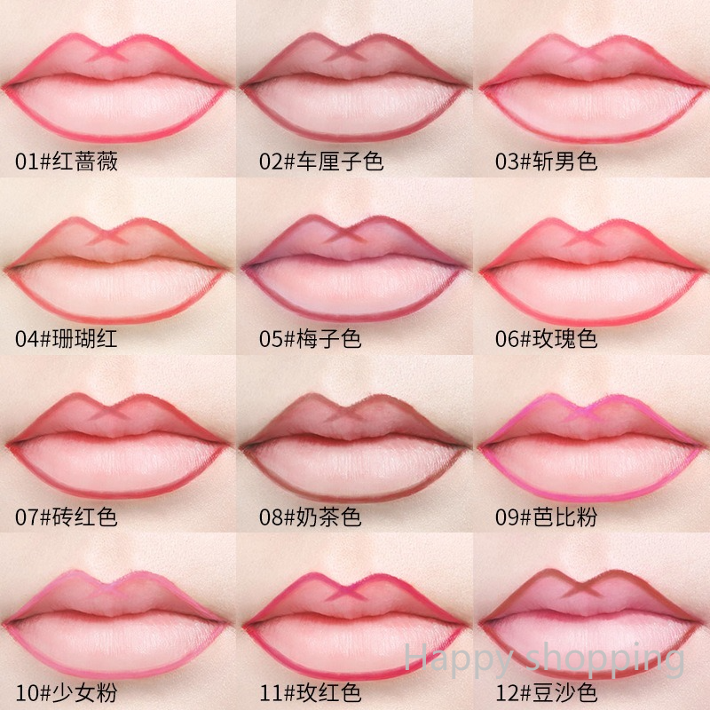 (Hàng Mới Về) Bút Kẻ Viền Môi Chống Thấm Nước Lâu Trôi Màu Sắc Thời Trang | BigBuy360 - bigbuy360.vn