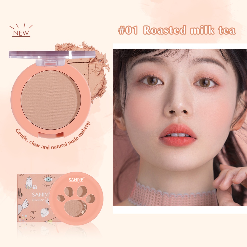 Phấn Má Hồng SANIYE E0119 10 Màu Tùy Chọn Trang Điểm Thời Trang 8g