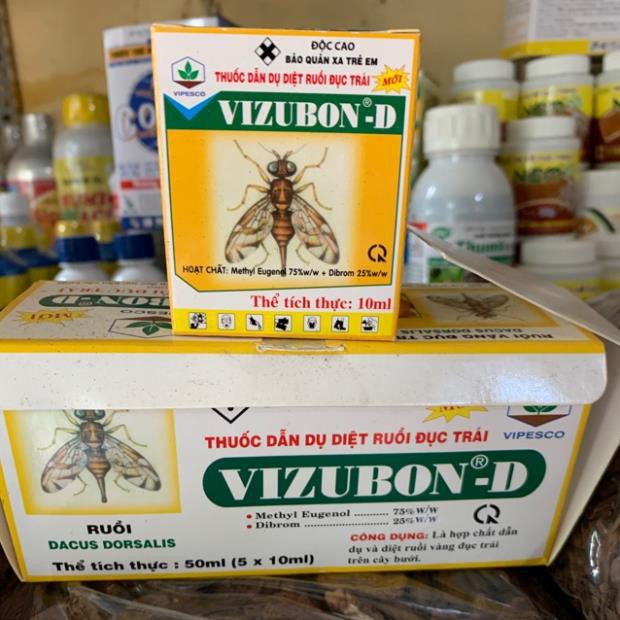 VIZUBON-D - Thuốc Dẫn Dụ Diệt Ruồi Đục Trái - Naled & Methyl Eugenol - VIPESCO