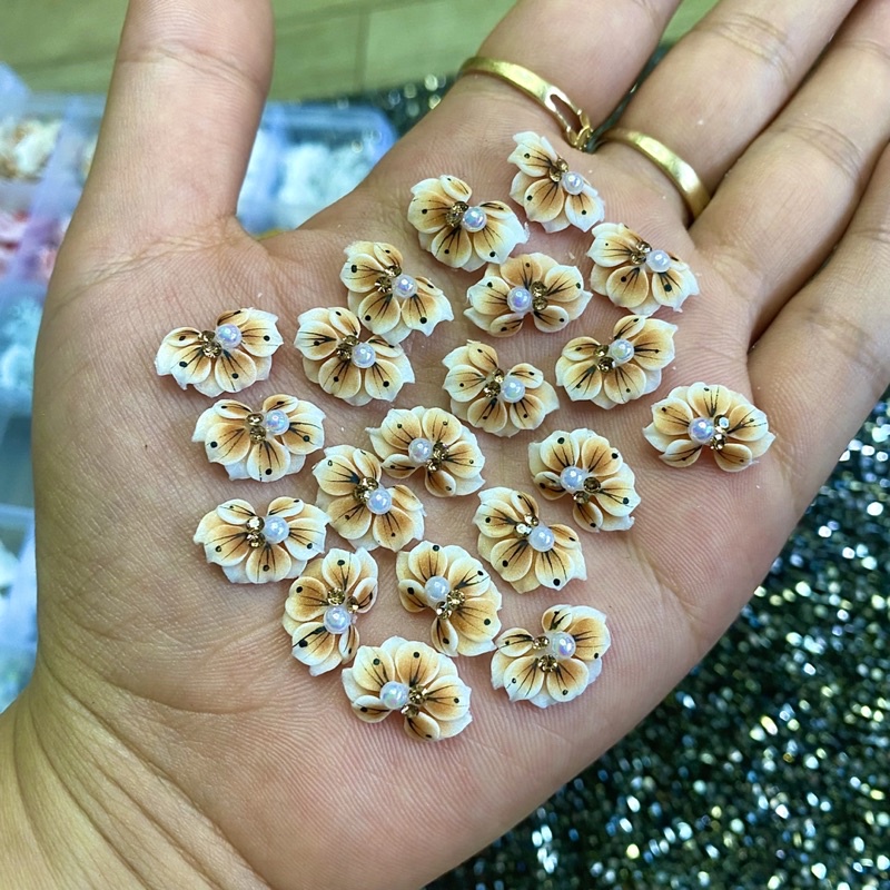 Hoa bột nail hoa tay