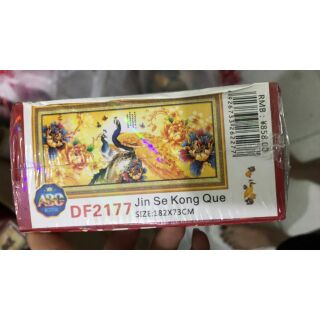 Freeship 99k TQ_Tranh đính đá vợ chồng công 1m8