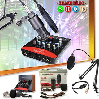 Combo Mic thu âm Takstar SM-8B Full và Soundcard Icon Upop Pro