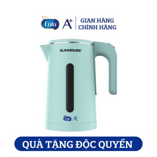 Ấm siêu tốc inox 2 lớp 1.8l sunhouse