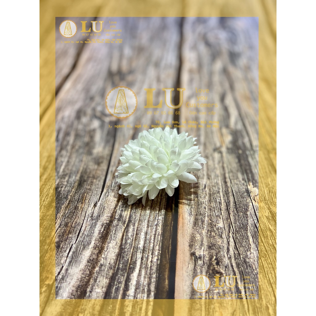Đầu hoa Cúc xù nhỏ cao cấp, trang trí oản, giỏ hoa quà | LU