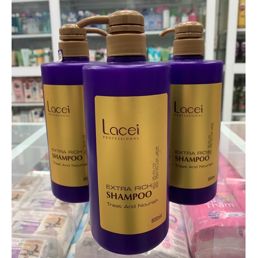 Cặp gội xả Lacei Extra Rich 800ml