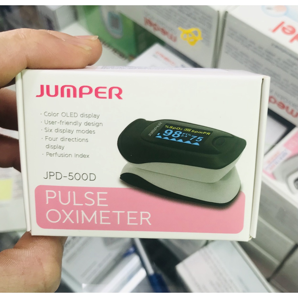 [BH CHÍNH HÃNG] Máy đo nồng độ oxy trong máu Jumper SPO2 JPD-500D/500E