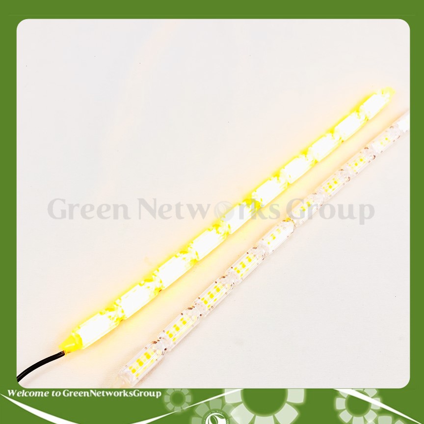 Đèn led dây dán 1 dãy 10 bóng mũi tên Trắng Vàng với chế độ chớp chạy màu vàng kiểu mũi tên ( 2 chế độ ) Greennetworks