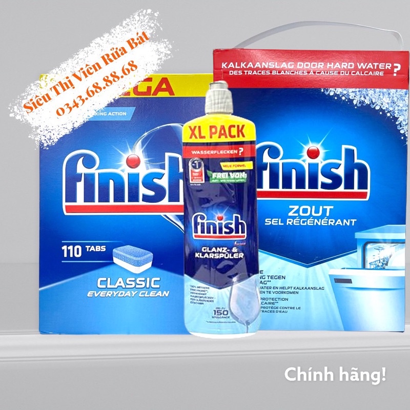 Combo Viên rửa bát Finish [nhiều loại, dùng cho máy rửa bát]