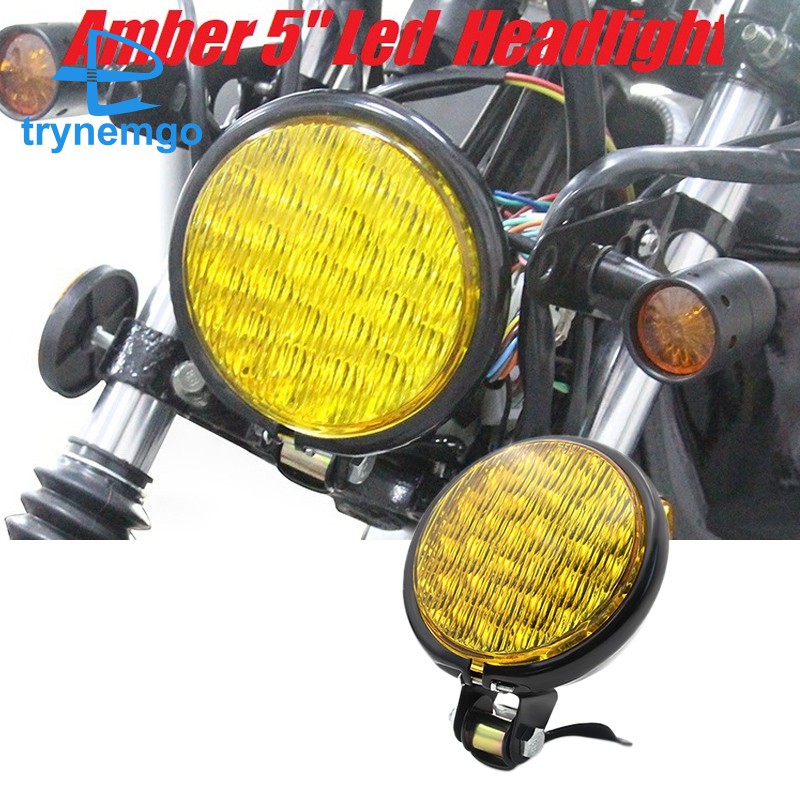 Đèn Pha Led 5 Inch Cho Xe Mô Tô Cafe Racer