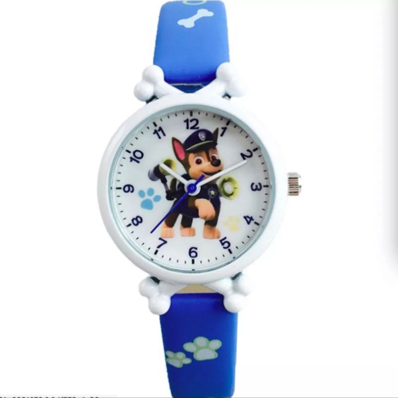 Đồng hồ kim bé trai Đội chó cứu hộ Paw Patrol chống nước mặt nhựa cứng an toàn