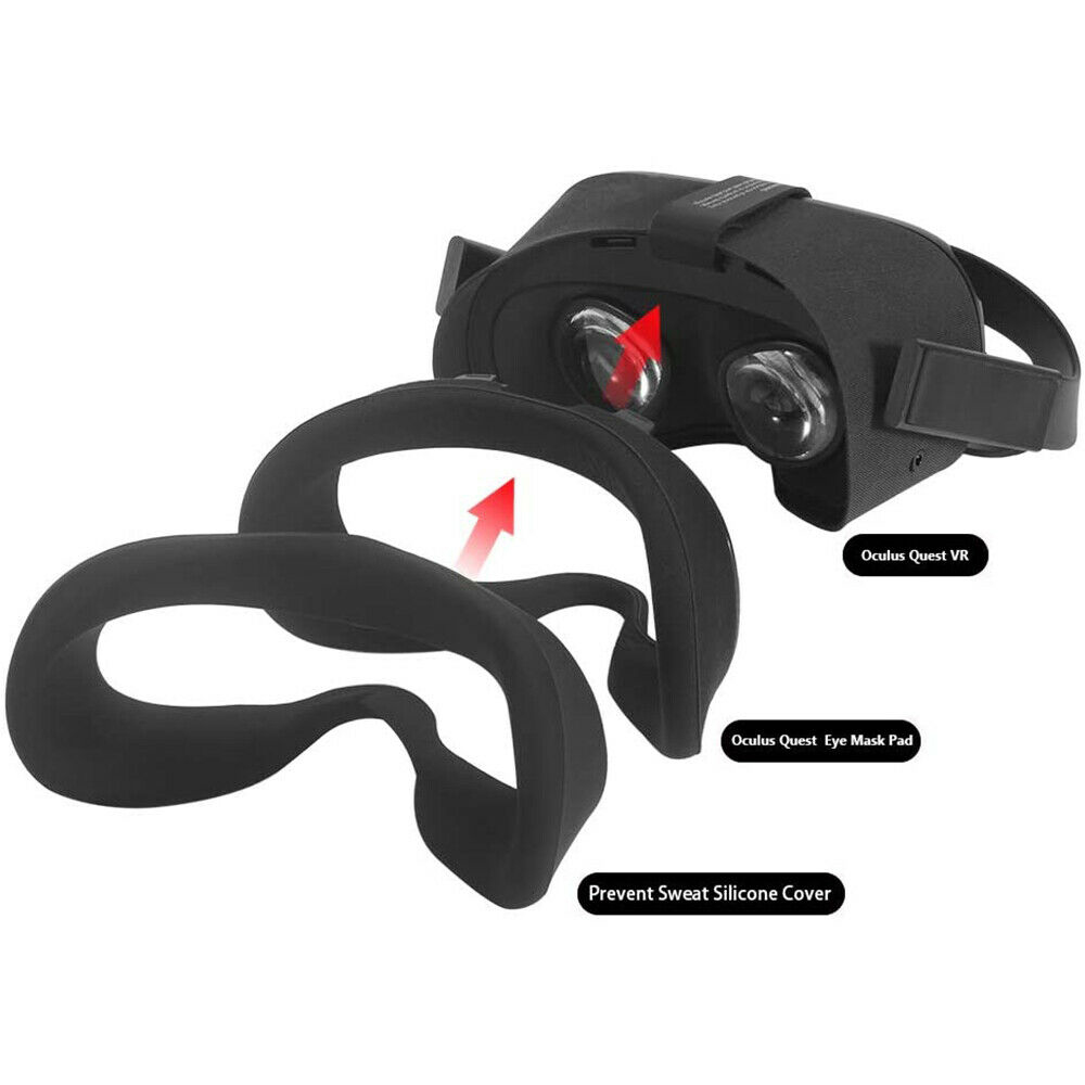 (Hàng Mới Về) Miếng Đệm Silicone Vr Quest 2 Vr Chống Mồ Hôi Tiện Dụng