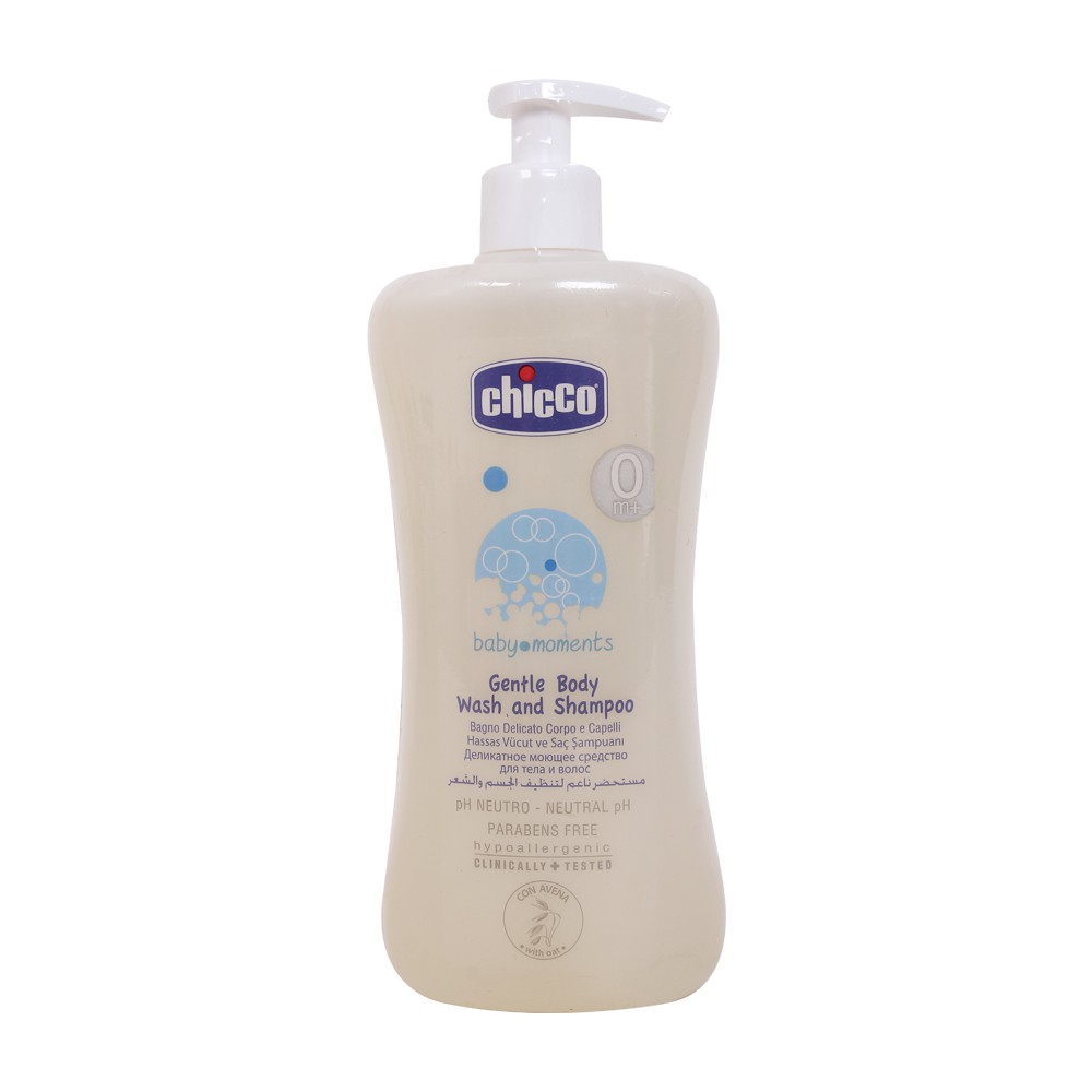 Sữa tắm gội Chicco chai 200ml và 500ml cho bé