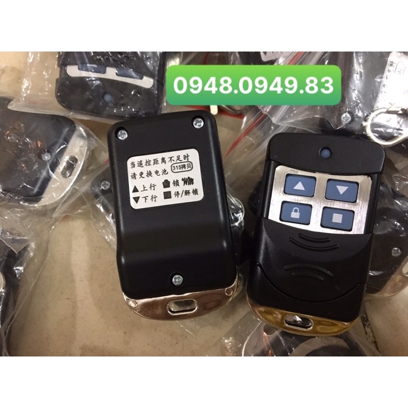 Tay khiển cửa cuốn tự học lệnh tần số 315mhZ