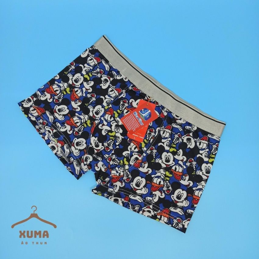 [ FREE SHIP ] Combo 4 quần Xì Quần lót nam dễ thương thun lạnh 3D hoạt hình xuma
