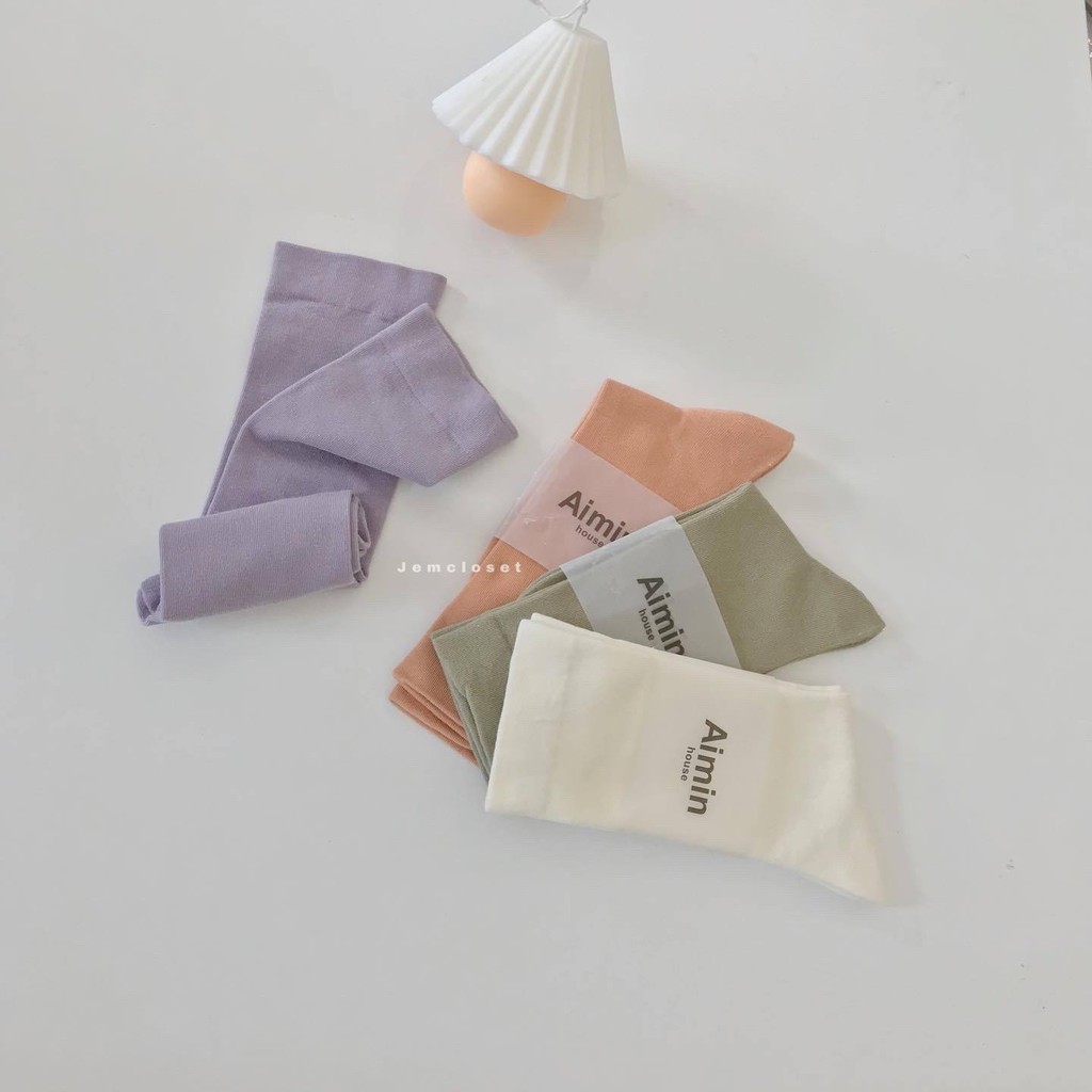 Vớ Tất nữ JEMCLOSET chất cotton mịn và êm chân Hosy - 6523
