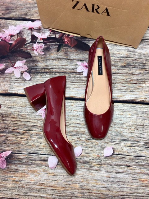 Zara basic 5cm gót vuông