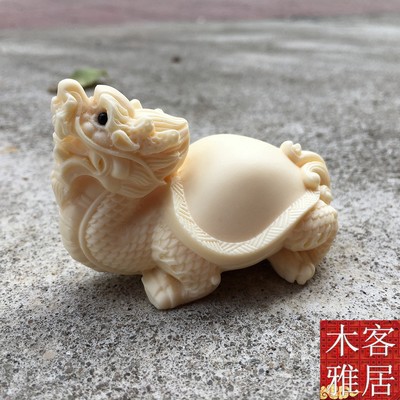 Thanh Long Quy tay cầm đồ chơi chạm khắc thủ công mỹ nghệ quà tặng đồ trang sức nhà nhỏ