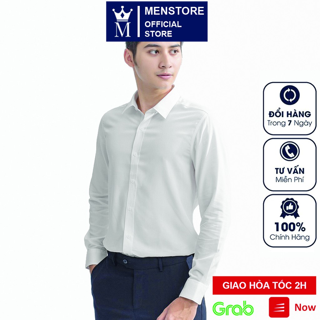 Áo sơ mi nam công sở lụa đẹp dài tay Hamino form rộng thời trang Hàn Quốc A2