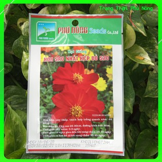 Hạt Giống Hoa Sao Nhái Kép Đỏ 520 Phú Nông - Gói 15 Hạt
