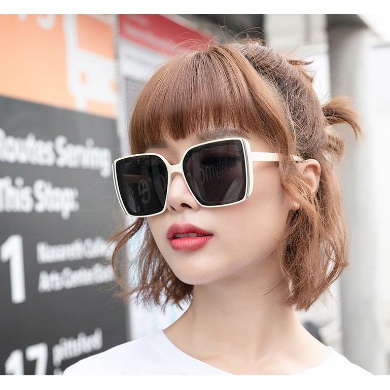 2022 Kính râm thời trang mắt vuông chống tia UV cho người nổi tiếng - KM29