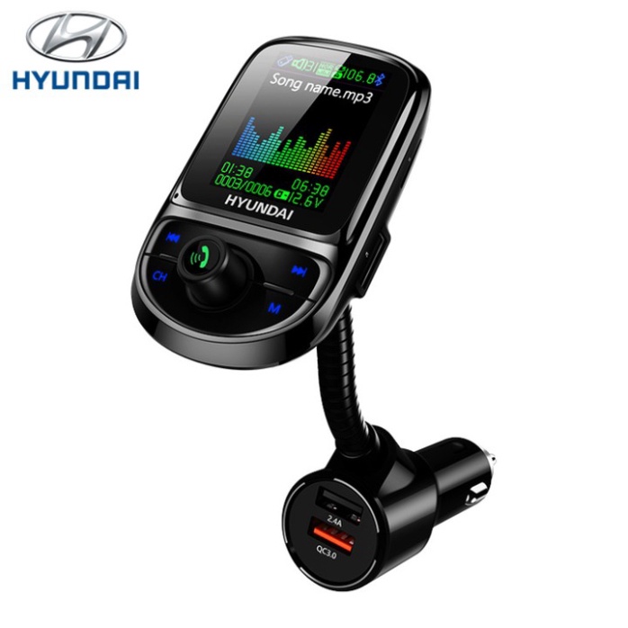 Tẩu nghe nhạc kết nối bluetooth với ô tô. Thương hiệu cao cấp Hyundai C85 - Hàng Chính Hãng {CHÍNH HÃNG 100%}