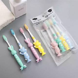 Bàn chải silion xuất Nhật cho bé (set 4 chiếc)