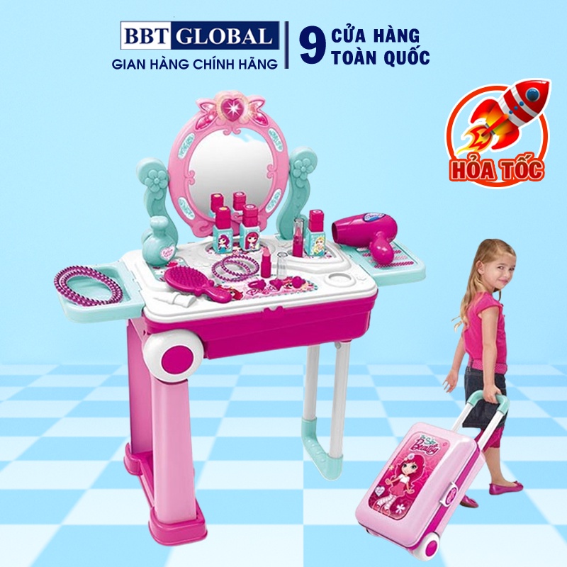 Đồ chơi trang điểm vali kéo cho bé BBT Global 008-923A