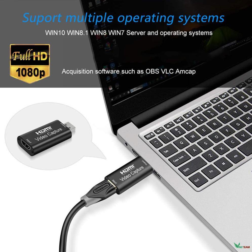 Mini Video Capture Card USB 2.0 HDMI Video Grabber cho PS4 Game DVD Máy quay phim HD Camera ghi lại Live -dc4718