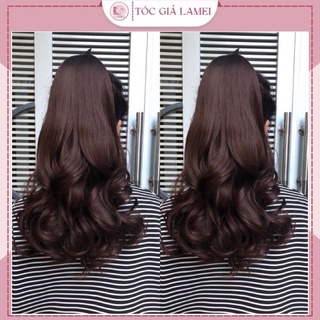 Tóc cột giả💖𝑭𝑹𝑬𝑬𝑺𝑯𝑰𝑷💖Tóc buộc xoăn đuôi 40cm kèm ảnh thật