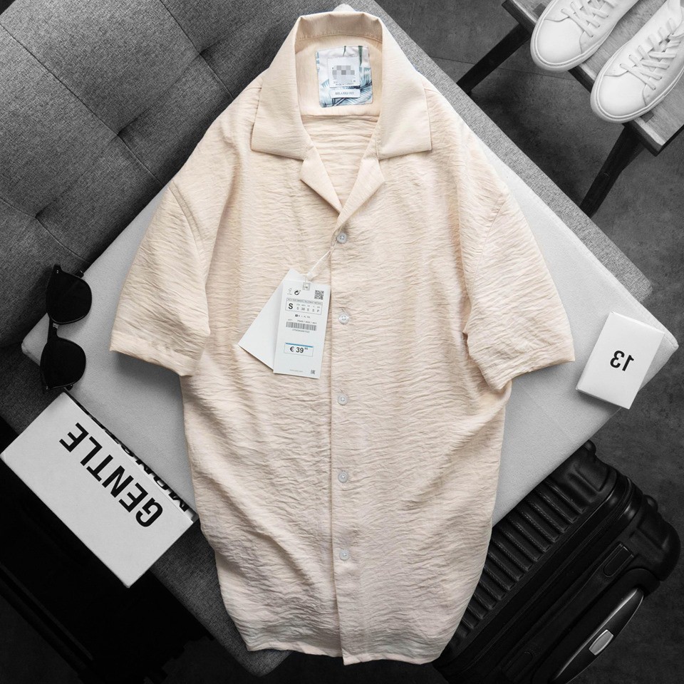 Sơ Mi Đũi Nhăn Cổ Vest | BigBuy360 - bigbuy360.vn