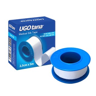 Băng dính y tế,băng vải lụa y tế Ugo Tana 2,5cm x 5m