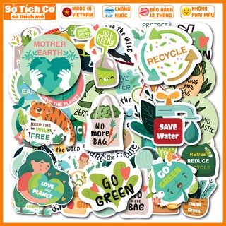 Save the Earth dán điện thoại, laptop, mũ bảo hiểm, guitar, vali MSP: ST176