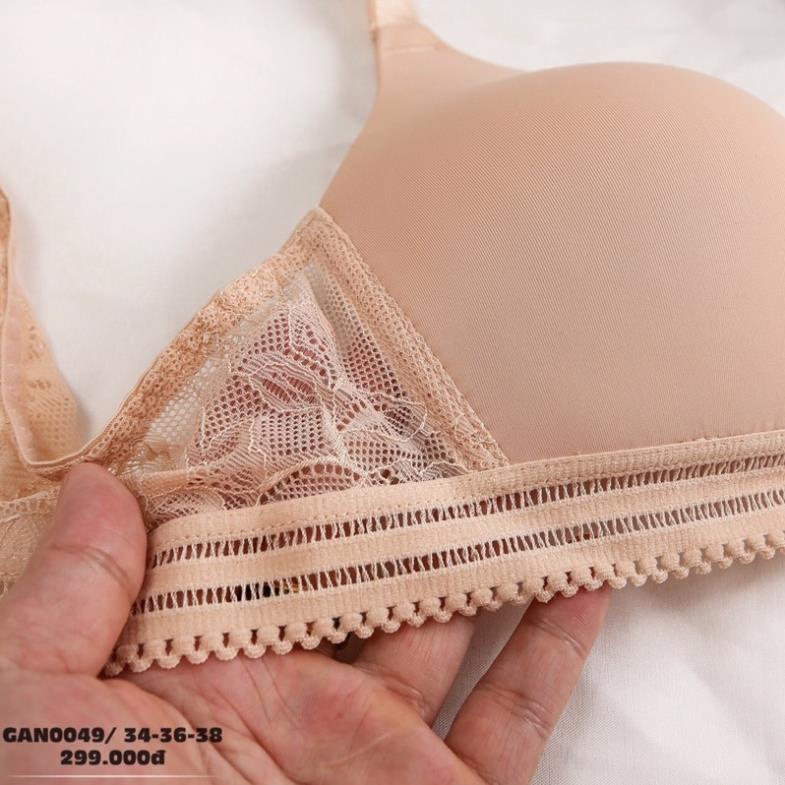 Gan0049 Áo lót không gọng phối quai ren