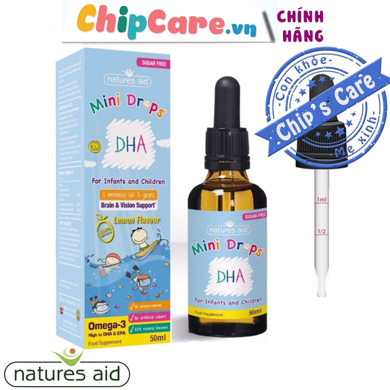 DHA Drops Natures Aid - Bổ sung DHA cho trẻ từ 3 tháng