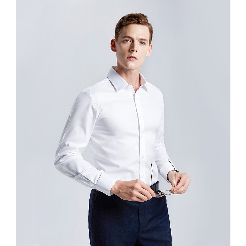 Áo sơ mi nam dài tay kiểu dáng công sở form Hàn Quốc cực đẹp
