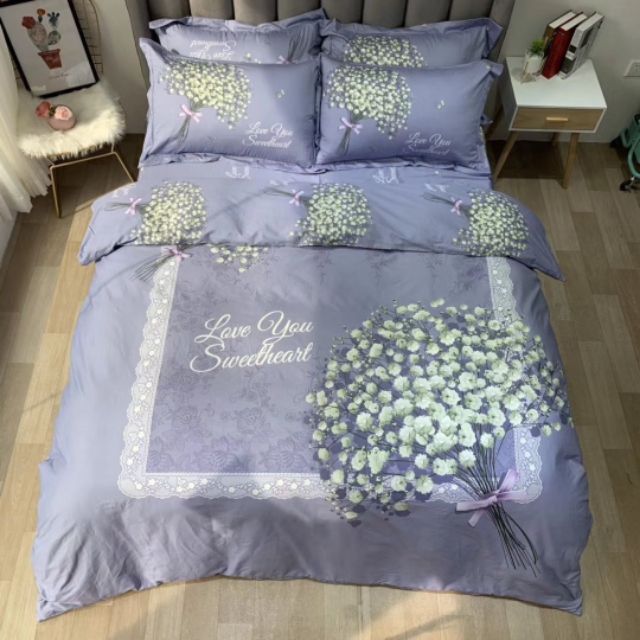 Bộ chăn ga Cotton Living Hàn Quốc