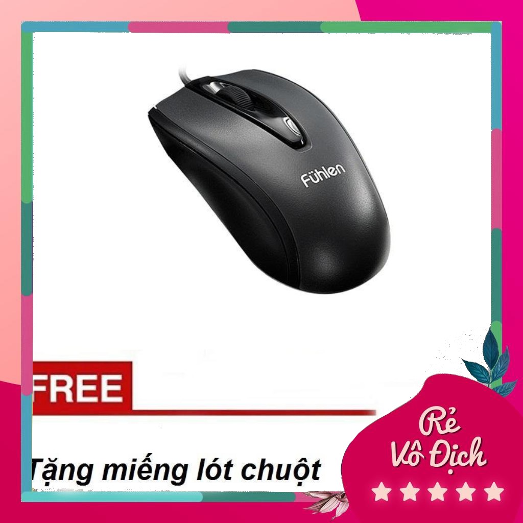 Chuột máy tính Fuhlen L102 KM miếng lót chuột độ bám cực tốt