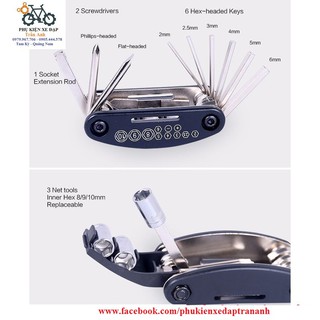 Bộ đồ nghề sửa xe đạp đa năng 16 món