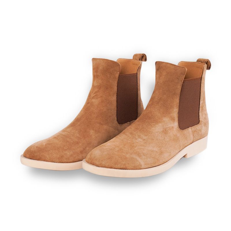 Giày Chelsea Boot Da Bò Lộn tăng chiều cao