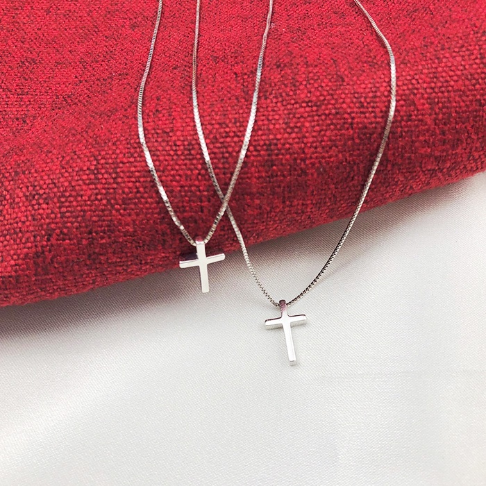 [Vòng cổ Mặt Thánh Giá Bằng Kim Loại Sáng Tạo Cho Nữ] [Vòng cổ Thanh Lịch] [Quà Tặng Bạn Gái]