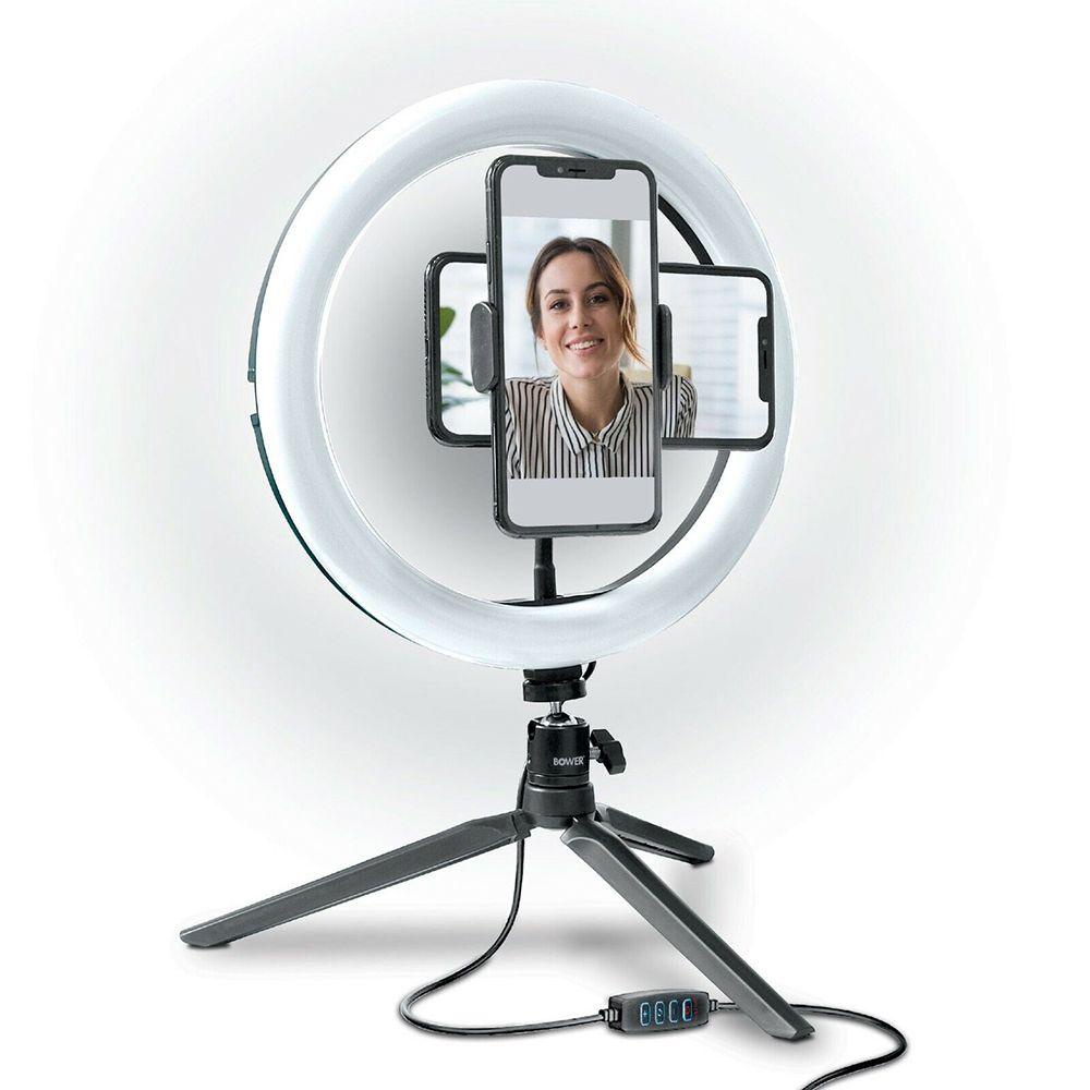 Vòng Đèn LED Trang Điểm 3 Chế Độ Kèm Giá Đỡ Tripod Cho Tik Tok Youtube