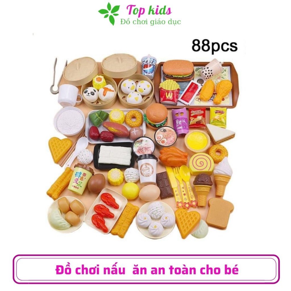 Đồ chơi nấu ăn mô phỏng đồ dùng nhà bếp nấu ăn cho trẻ em 2 đến 6 tuổi TOPKIDS