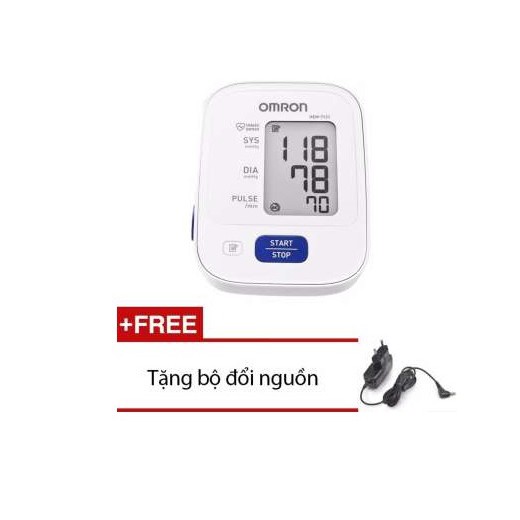 [Mã 66FMCGSALE hoàn 8% xu đơn 500K] Máy đo huyết áp điện tử Omron HEM-7121 (Trắng) + Tặng bộ đổi nguồn (Bảo hành 5 năm)