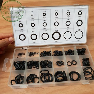 Bộ 225 ron cao su chất lượng cao - Gioăng Cao Su Thay Thế Cho Các Loại Van 18 Cỡ chịu dầu chịu nhiệt tốt