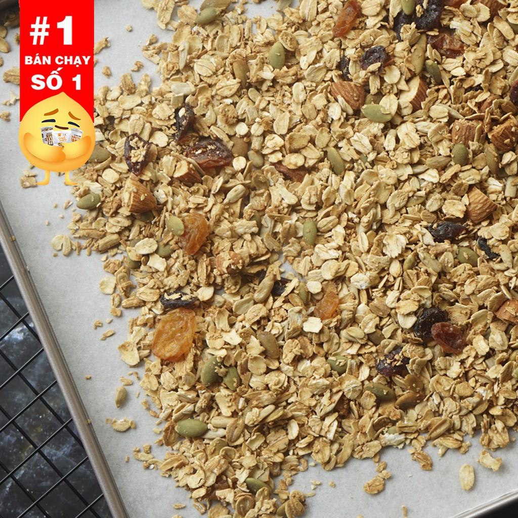 [Mã GROSALE2703 giảm 8% đơn 250K] Granola Giảm Cân Vị Vani Quế Không Đường LANHFOODS