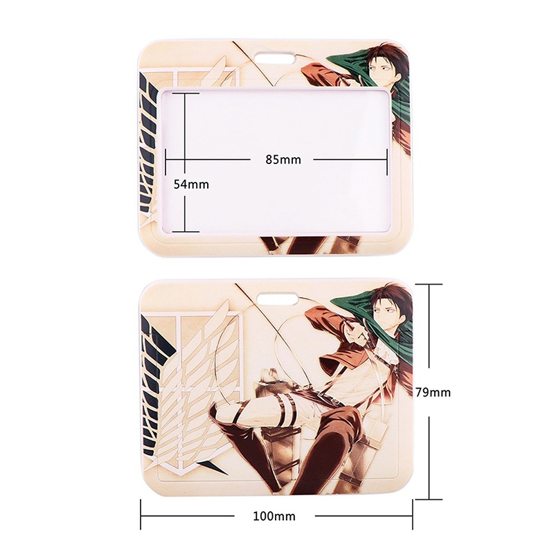 Bao Đựng Thẻ Có Dây Đeo Cổ In Hình Anime Attack on Titan