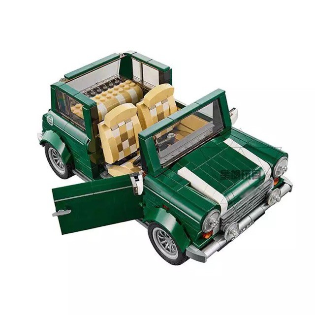 Lego Builder -  Lepin 21002 , Leji 20004 ( Lắp Ráp Ô Tô Mini Cooper Xanh Lá 1106 khối )
