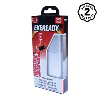 Pin sạc dự phòng Eveready Energizer 5.000mAh (Silver)